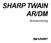 SHARP TWAIN AR/DM. Bruksanvisning