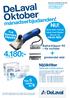 DeLaval Oktober 4.180:- månadserbjudanden! NU! Mjölkfilter. Två timmars klipptid. Värde 483:- Batteriklipper R2 för ko/häst.