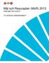 Mål och Resursplan (MoR) 2013 med plan 2014-2015