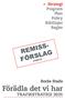 » Strategi Program Plan Policy Riktlinjer Regler REMISS- FÖRSLAG. Borås Stads. Förädla det vi har TRAFIKSTRATEGI 2035