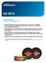 Q3 2015. Delårsrapport JANUARI SEPTEMBER 2015