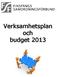 Verksamhetsplan och budget 2013