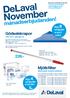 DeLaval November. månadserbjudanden! Gödselskrapor 226:- Mjölkfilter. Köp 8. så bjuder. vi på 2 extra. Köp 4. så bjuder. vi på det