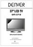 37 LCD TV DFT-3718 BRUKSANVISNING