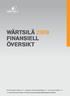 WÄRTSILÄ 2009 FINANSIELL ÖVERSIKT