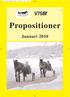 Propositioner Januari 2010