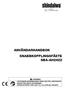ANVÄNDARHANDBOK SNABBKOPPLINGSFÄSTE SBA-AH2422
