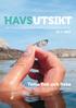 Havsutsikt. Tema fisk och fiske från kust till öppet hav. Nr 2 2013. Om havsmiljön och svensk havsforskning