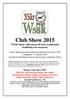 Club Show 2015 WSSK hälsar välkommen till årets traditionella utställning och rasspecial.