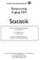 Svenska barnboksinstitutet. Bokprovning Årgång 2005. Statistik. Vilka titlar döljer sig bakom statistiken? Vill du ha boklistor?