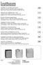 Installation & operating instructions Isotherm Cruise & Cruise INOX marine refrigerators Type: CR 42, CR 49, CR 65, CR 85, CR 100 & CR 130