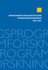 PENSIONSSKYDDSCENTRALENS FORSKNINGSPROGRAM 2010-2014