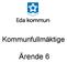 Kommunfullmäktige. Ärende 6