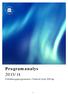 Programanalys 2013/14. Utbildningsprogrammet i Teknisk fysik 300 hp