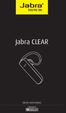 Jabra CLEAR. Jabra BRUKSANVISNING