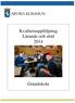 Kvalitetsuppföljning Lärande och stöd 2014