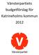 Vänsterpartiets budgetförslag för Katrineholms kommun 2012