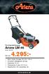 Ariens LM 46. www.ariens.se. Kombigräsklippare. Art.nr. 04157. Rek. pris: 4.295:-