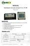 MANUAL. Solpanelregulator med extern LCD-panel Art.no: 20-1080. Regulator typ: EPIP20-D LCD-panel typ: MT-2