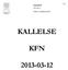 KALLELSE KFN 2013-03-12