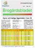 Brogårdsbladet. Gemensamt nyhetsbrev från Alingsåshem och Hyresgästföreningen till hyresgästerna på Brogården i Alingsås