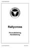 Rallycross Förarutbildning Handledning
