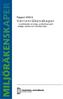 Rapport 2000:6 Vattenräkenskaper. - en pilotstudie om uttag, användning samt utsläpp, fysiska och monetära data