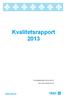 Kvalitetsrapport 2013