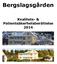 Bergslagsgården. Kvalitets- & Patientsäkerhetsberättelse