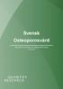Svensk Osteoporosvård. Appendix II: Landstings- och regionbeskrivningar