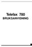 Telefax 780 BRUKSANVISNING