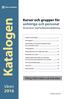 Katalogen. Våren. Kurser och grupper för anhöriga och personal. Viktig information på baksidan. till personer med funktionsnedsättning