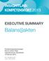 Balans(j)akten INSIGHTLAB: KOMPETENSKORT 2013 EXECUTIVE SUMMARY