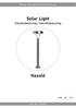 Solar Light Solcellsbelysning / Solcellebelysning