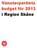 Vänsterpartiets budget för 2013 i Region Skåne