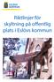 Riktlinjer för skyltning på offentlig plats i Eslövs kommun