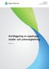 Rapport Datum: 2015-09-30 Författare: European Minds. Kartläggning av uppdraget studie- och yrkesvägledning. Version. 1.0