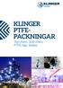 KLINGER PTFE- Top-chem, Soft-chem, PTFE-tejp, Sealex. www.klinger.se