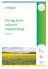 UTKAST. Förslag till en nationell biogasstrategi