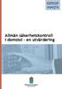 En r apport fr ån. Allmän säkerhetskontroll i domstol en utvärdering