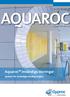 AQUAROC. Aquaroc Invändiga lösningar. System för invändigt utsatta miljöer CEMENTSKIVA