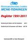 MCHK-TIDNINGEN. Register 1991-2011. Sorterat på ämne och år/nummer sid 2. Sorterat på år/nummer och ämne sid 29. Sammanställt av Hans Blomqvist