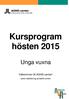 Kursprogram hösten 2015