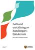 Lathund utstädning av handlingar i tjänsterum. Maria Dalbark, Linköpings stadsarkiv. Linköpings kommun linkoping.se