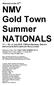 Welcome to the 22 TH NMV Gold Town Summer NATIONALS