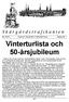 Vinterturlista och 50-årsjubileum