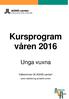 Kursprogram våren 2016