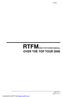 RTFM(READ THE FUCKING MANUAL)