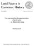 Lund Papers in Economic History