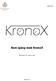 Kom igång med KronoX
